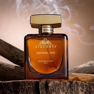 Visconti Imperial OUD Perfume For Men Eau De Parfum Long Lasting Fragrance With Agarwood Oud, Patchouli & Saffron Oriental Scent and Anti-Stain Premium Luxury Perfume, 100 ml
