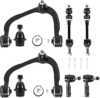 8PCS Front Suspension Kit Upper Control Arm Compatible with 2005-2008 Ford F-150/2006-2008 Lincoln Mark LT 4WD with Lower Ball Joint,Outer Tie Rod End,Sway Bar
