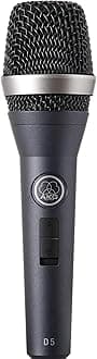 D5S Professional Dynamic Vocal Microphone with On/Off Switch, Black