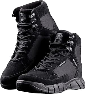 FREE SOLDIERWaterproof Hiking Work Boots Men's Tactical Boots 6 Inches Lightweight Military Boots Breathable Desert Boots