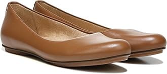 Maxwell Womens Leather Flat Loafers Walking Shoes for All-Day Comfort Wide Fit
