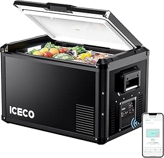 VL60 ProS Portable Refrigerator, Multi-directional Lid, Dual USB & DC 12/24V, AC 110-240V, 60L Steel Compact Refrigerator Powered by SECOP, 0℉ to 50℉, Home & Car Use [Upgrade, 63 Quarts]
