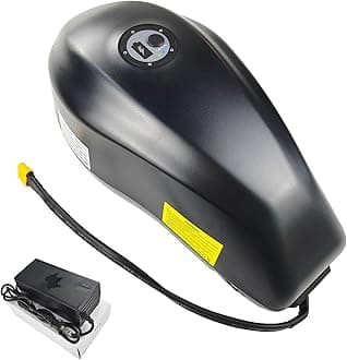 Fuel Tank Style 48V 72V Ebike Battery 52V 60V Lithium-ion Battery 21700 Cells High Capacity Fuel Tank Style Batteries for 500-3000W Motor Motorcycle Tricycle Scooter Conversion Kit (72V20Ah 60A BMS)