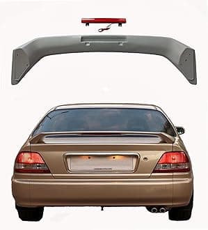 Car Spoiler Compatible with Honda City 1999 to 2002 Model (Unpainted - Ps Grey Color) Car Spoiler with Light Weight Fiber Reinforced Plastic (FRP) Drilling Required.