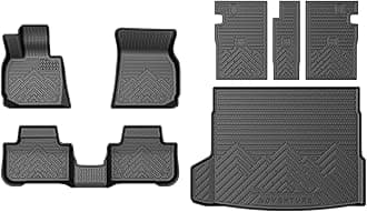 Mixsuper Floor Mats for BMW X3 2025 2026, Cargo Mat Backrest Mat for X3, All Weather 2 Row Floor Liners and Trunk Mat Accessories Set Black