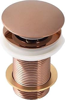 KKD® Heavy Quality Brass Pop Up Full Thread Waste Coupling 32 MM (3", Rose Gold)