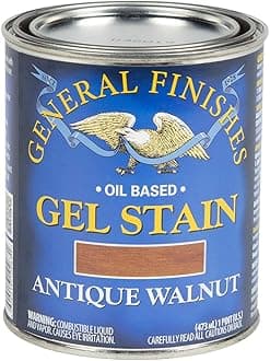 General Finishes Oil Base Gel Stain, 1 Pint, Antique Walnut