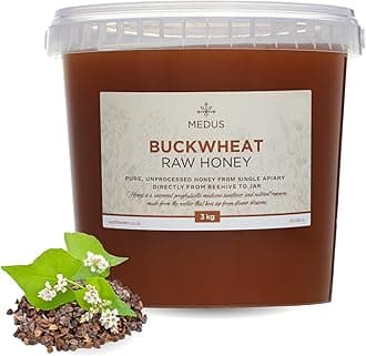 Earthbreath Buckwheat Raw Honey 3kg––100% Raw & Natural – Sustainably Harvested – Rich in Natural Goodness – No Artificial Additives