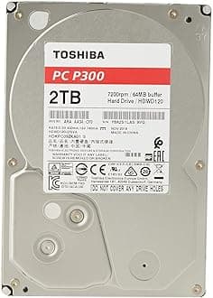 Toshiba P300 2 TB Interne Festplatte (8,9 cm (3,5 Zoll), SATA) schwarz