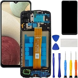 for Samsung Galaxy A12 Screen Replacement with Frame for Samsung a12 a125u Screen Replacement a125a a125w LCD s127dl A127 Display digitizer Touch Screen Assembly Part with Repair Kits 6.5 inch