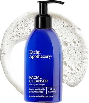 Ktchn Apothecary Natural Hydrating Foaming Facial Cleanser | NonDrying Cream-to-Foam Face Wash | High-Performing yet Gentle | Softer, Smoother Glowing Skin | Fragrance-Free for Sensitive Skin