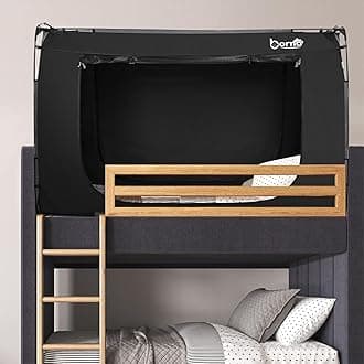 Bed Tent Bed Canopy Bunk Twin Size, Portable Sleeping Tents Dream Tents Indoor for Kids and Adult, Breathable Privacy Space on Bed with Three Doors (Mattress Not Included)