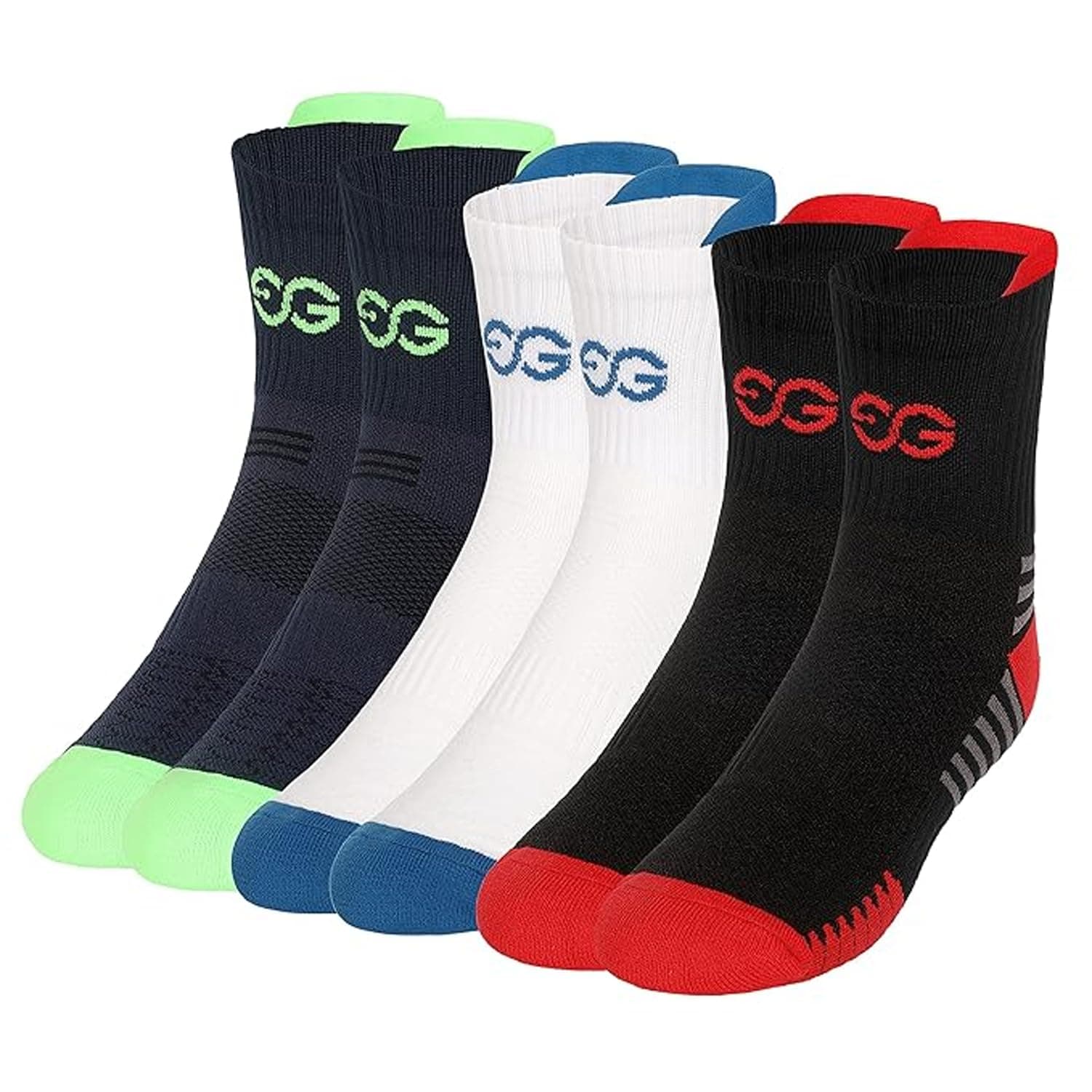 SuperGear Workout Multi Featured Ankle Length Socks for Men Pack of 3