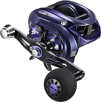 Piscifun Alijoz 400 Baitcaster Fishing Reel, 38Lbs Max Drag Aluminum Alloy Frame Baitcasting Reel, Available in 6.6:1/8.1:1 Gear Ratio, Freshwater and Saltwater Low Profile Casting Reel for Musky