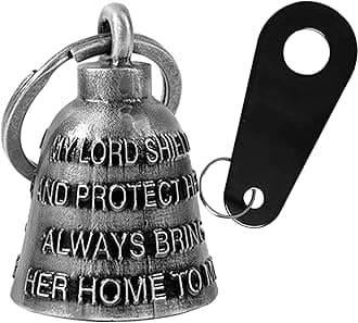 Dream Apparel Motorcycle Bell Guardian Angel Drive Away Gremlin, Biker Bell for Men Women Rider Riding, Good Luck Gift