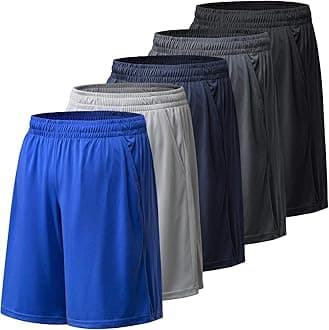 Athletic Shorts for Men with Pockets and Elastic Waistband Quick Dry Activewear
