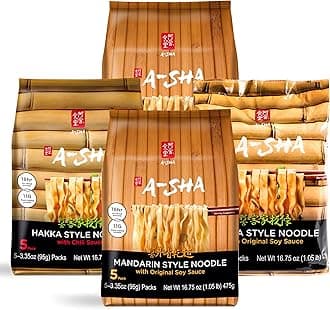 Healthy Asian Instant Noodles with Sauce Pack | Best Sellers Variety Bundle | Vegan, Air Dried, High Protein | Great For Ramen, Stir Fry, Wok | 4 Flavors, 19 Packs