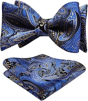 HISDERNmens Bow Ties for Men Modern