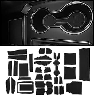 CupHolderHero Compatible with Chevy Traverse Accessories 2018-2023 Premium Custom Interior Non-Slip Anti Dust Cup Holder Inserts, Center Console Liner Mats, Door Pocket Liners 30pc Set (Gray Trim)