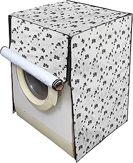 Star Weaves Waterproof Front Load Washing Machine Cover Suitable for Bosch 7.5 kg, 8 kg, 9 kg & 10 Kg (White)