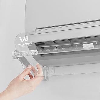 Witforms/Classic - Adjustable AC air Deflector Suitable for Split air conditioners. Enhance Cooling and Heating Circulation Transparent