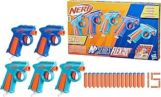 N Series Party Pack, 5 Blasters, 15 Nerf N1 Darts