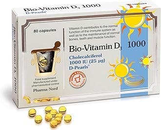 Pharma Nord Bio-Vitamin D3 1000IU 80 Capsules (Pack of 2)