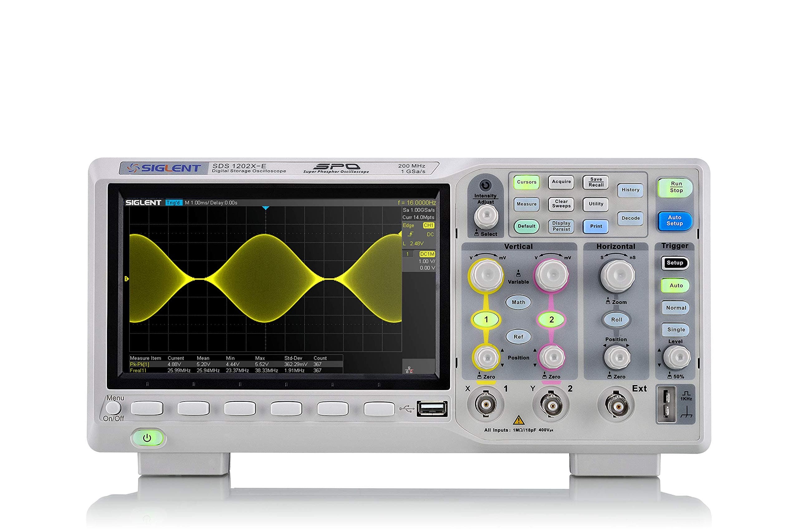 Technologies SDS1202X-E 200 mhz Digital Oscilloscope 2 Channels, Grey