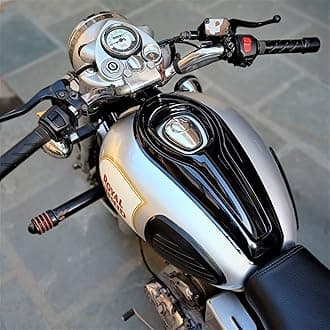 Saiga Parts TankTie for Royal Enfield Classic 350 (2014-21, Gloss Black)