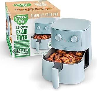 GreenLife GL Mechanical Air Fryer- Blue Haze