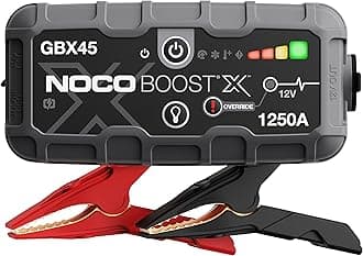 Boost X GBX45 1250A 12V UltraSafe Portable Lithium Jump Starter, Car Battery Booster Pack, USB-C Powerbank Charger, and Jumper Cables for Up to 6.5-Liter Gas and 4.0-Liter Diesel Engines