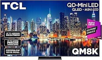 65 Inch Class QM8K Series | Mini LED QLED 4K HDR | 65QM8K, 2025 Model | 120HZ-144HZ Anti Reflective Wide Angle Screen Smart Google TV Dolby Atmos | Voice Remote Alexa Gaming Streaming Television