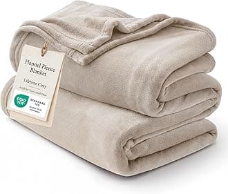 Bedsure GentleSoft Fleece King Size Blankets for Bed Oxford Tan - Soft Lightweight Plush Cozy Fuzzy Luxury Microfiber, 108x90 inches
