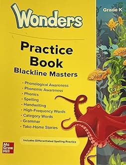 Wonders Grade K National Practice Book (ELEMENTARY CORE READING)