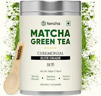 Tencha Ceremonial Elite Grade Matcha | Superior Grade Matcha | Japanese Matcha Green Tea | Spring Harvest | Sourced From Shizuoka, Japan | 50gms