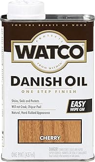 Watco 65251 Danish Oil Wood Finish, Pint, Cherry