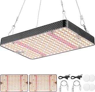 Grow Lights (2 Pack), Hanging Grow Lights for Indoor Plants, 200W UV-IR Full Spectrum Led Grow Light for Seed Startin