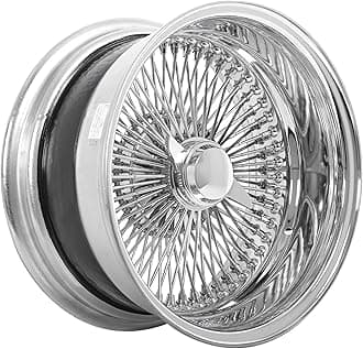 | 17x8” | Reverse 100-Spoke Straight Lace | Includes 4 Knock Offs, 4 Adapters and Tool | 17 Inch Rims | Chrome Finish