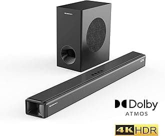 Zebronics ZEB-JUKE BAR 9800 DWS PRO DOLBY ATMOS Bluetooth Home Theater Soundbar With Digital Wireless Subwoofer Supporting 4K HDR, USB, AUX, Optical, 3xHDMI & Remote Control. (450 Watt, 2.1.2 Channel)