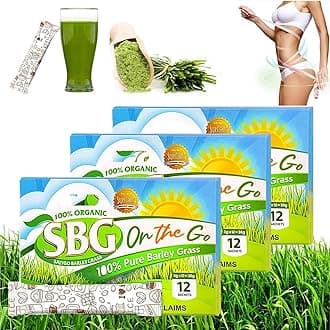 Sbg Salveo Barley Grass - 2024 New Salveo Barley Grass Powder, 100% Pure and Organic Sbg Barley Grass Juice Powder, Salveo Well Organic Barley Grass Juice Powder, Boost Your Health Naturally(3pcs)