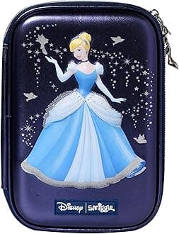 Toys Uncle Plastic SMIGGLE Hardtop Pencil Case/Pouch For Kids (Princes), Blue