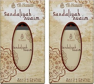 Al-Nuaim Sandaliyah Eau De Parfum for Men & Women - Pack of 2 (50ml Each) | EDP Perfume | Long Lasting & Luxury Fragrance