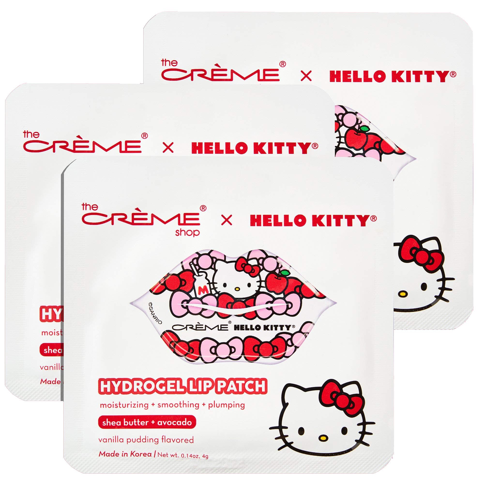 The Crème Shopx Hello Kitty Hydrogel Lip Patch 3 Pack