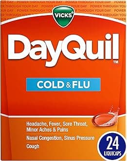 VicksDayquil Multi-System Cold/Flu Relief, Liquicaps, Non-Drowsy , 24 liquicaps