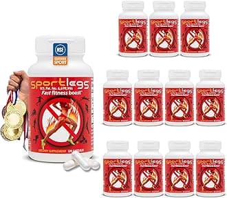 SPORTLEGS Pre-Exercise Metabolic Primer for Runners, Cyclists and Endurance Athletes - Helps Muscles Use Lactate as Fuel for Smoother, Longer-Lasting Efforts - NSF Certified for Sport - 120 Capsules