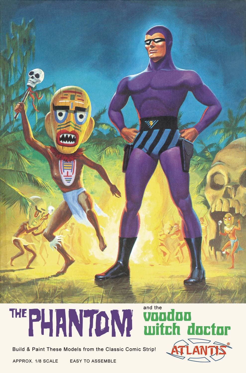 The Phantom and VooDoo Witch Doctor 1:8 Scale Model Kit