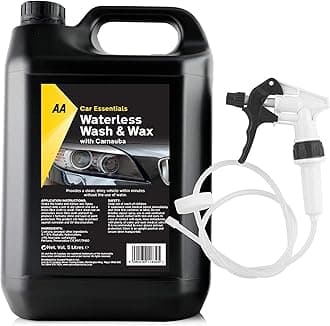 AA A Car Essentials 5L Waterless Wash and Wax with Carnauba Wax + Long Hose Trigger
