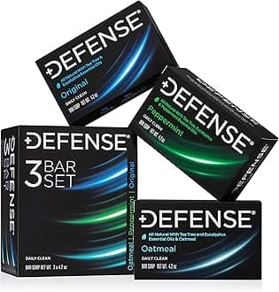 Defense Soap 3 Bar Soap Set - Original, Peppermint, and Oatmeal