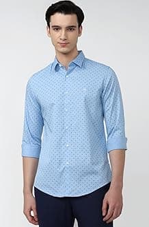 Men's Printed Slim Fit Party Branded Insignia Full Sleeve Casual Shirt Cotton