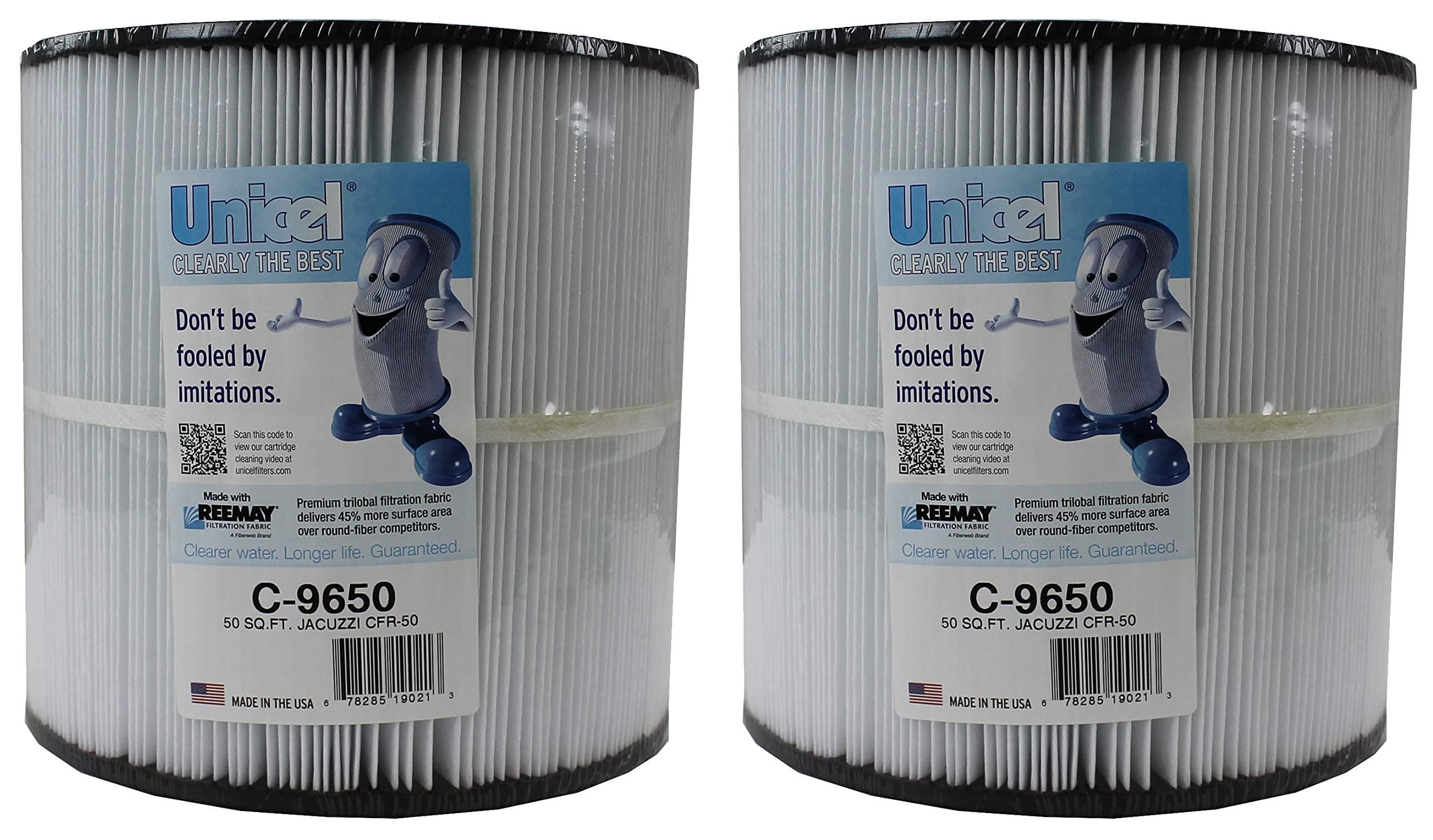 2) Unicel C-9650 Spa Replacement Filter Cartridges CFR 50 Sq Ft FC-1460